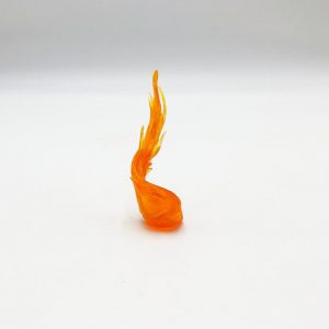 Glowing Embers WILD FIRE! Translucent Orange Resin Fire Diorama for Gaming and Fairy Gardens