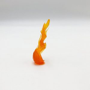 Glowing Embers WILD FIRE! Translucent Orange Resin Fire Diorama for Gaming and Fairy Gardens