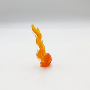 Glowing Embers WILD FIRE! Translucent Orange Resin Fire Diorama for Gaming and Fairy Gardens
