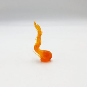 Glowing Embers WILD FIRE! Translucent Orange Resin Fire Diorama for Gaming and Fairy Gardens