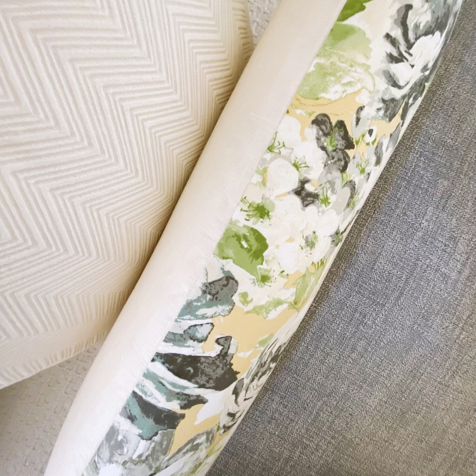 Golden Hour Glow Illuminate Your Space with Our Yellow Floral Lumbar Pillow