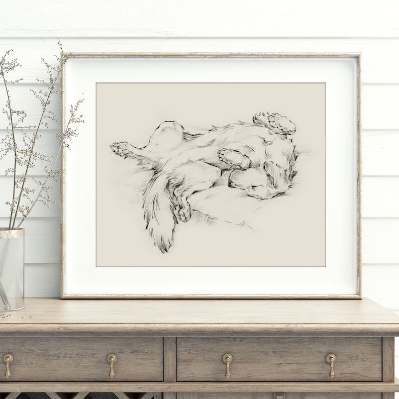 Golden Retriever Art Print Capture the Joy and Loyalty of Man’s Best Friend