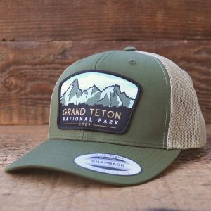 Grand Tetons National Park Majestic Peaks Embroidered Cap