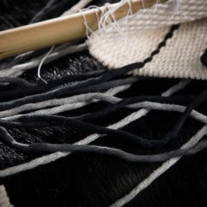 Gray Ombre Macrame Wall Hanging – Modern Bohemian Fiber Art Tapestry