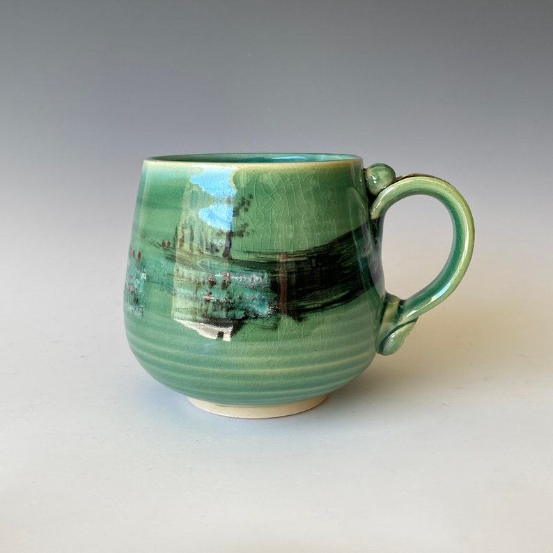 Green Hills A Ceramic Masterpiece for Your Daily Brew