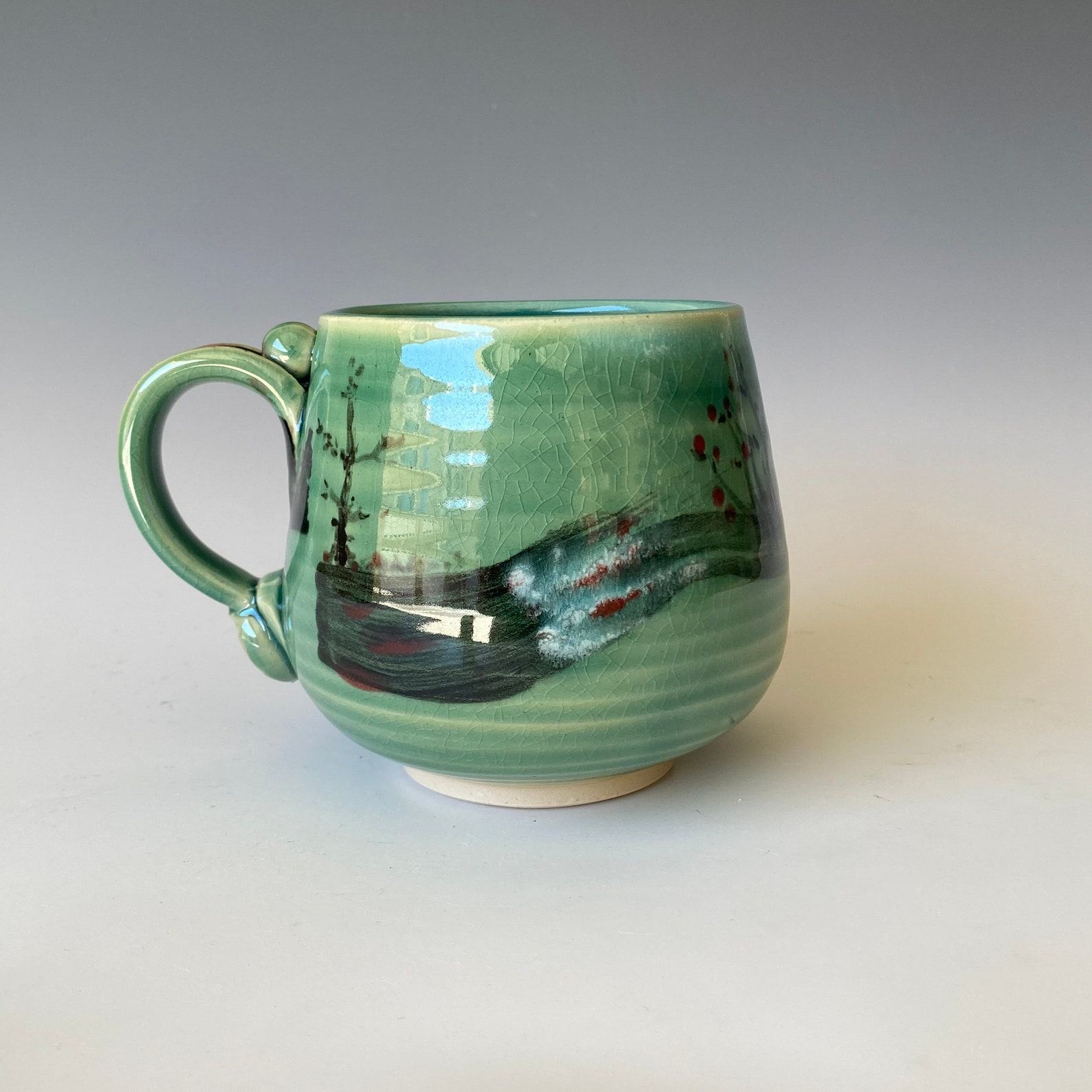 Green Hills A Ceramic Masterpiece for Your Daily Brew