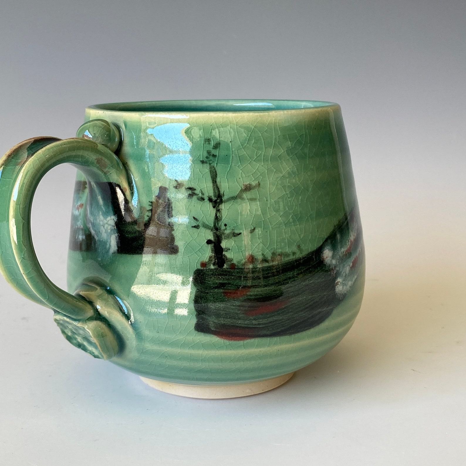 Green Hills A Ceramic Masterpiece for Your Daily Brew