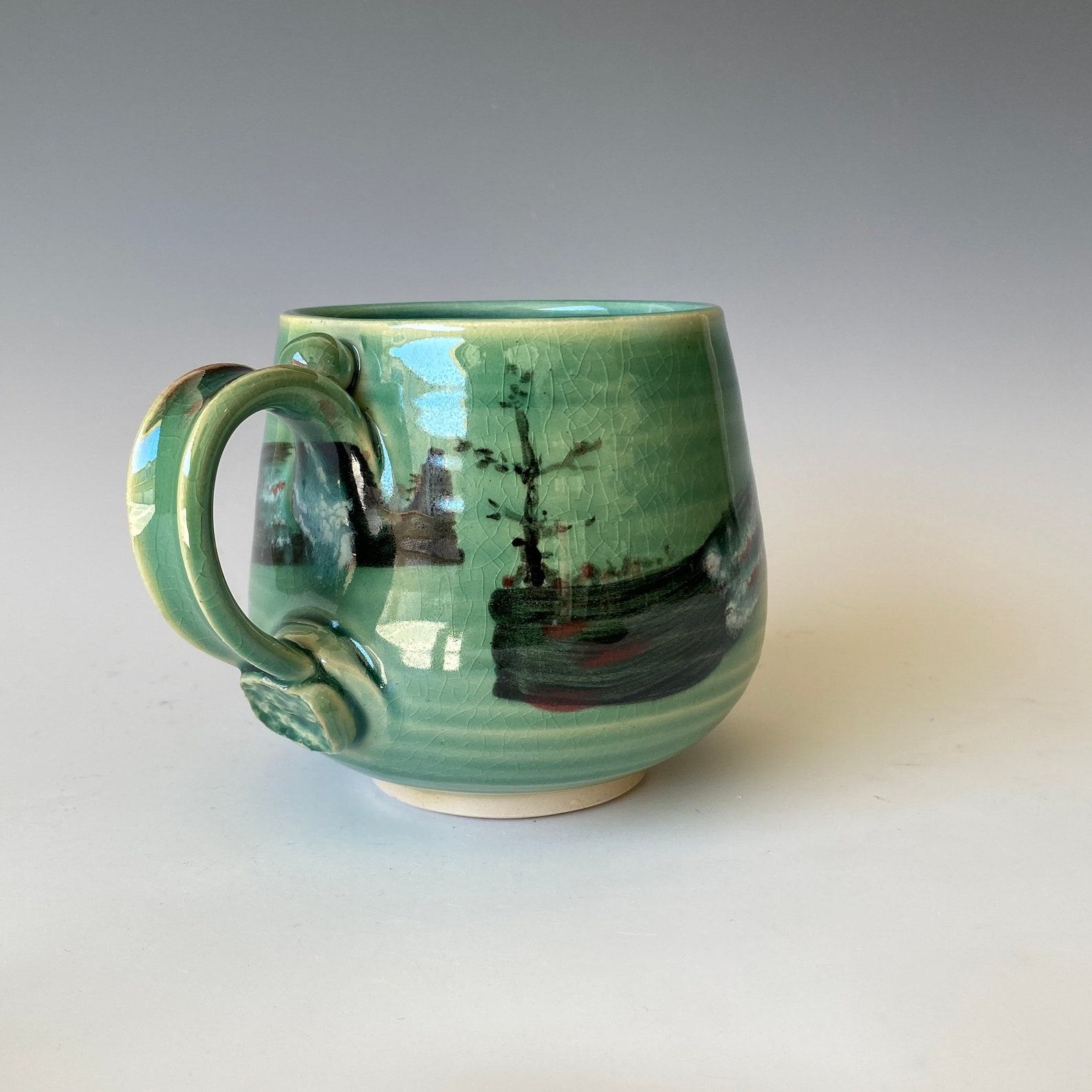 Green Hills A Ceramic Masterpiece for Your Daily Brew