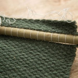 Green Macrame Wall Hanging  Modern Wool & Cotton Tapestry for Boho Home Decor