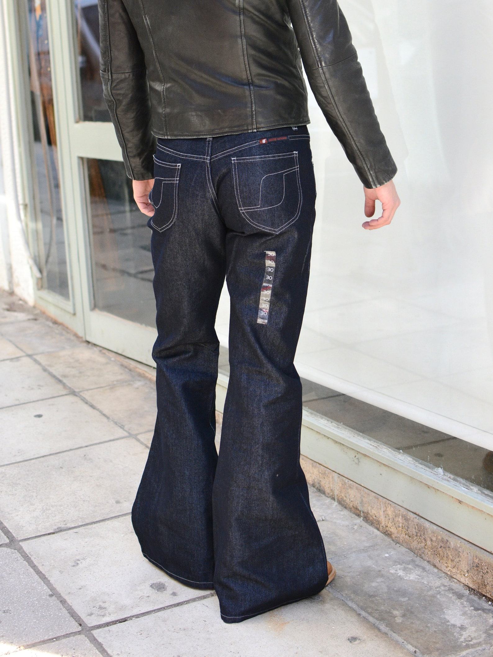 Groovy 70s Deadstock Bell Bottoms Unleash Your Inner Flower Child - Image 3