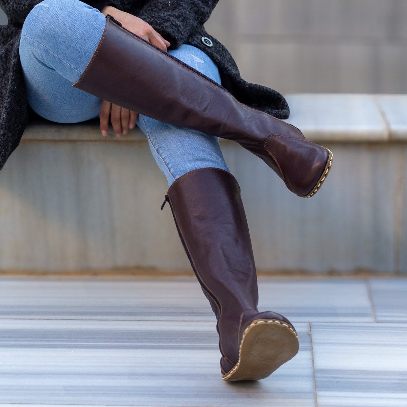 Grounding Boots Connect with Nature in Style | Handmade Leather Boots with Copper Rivets