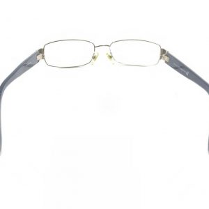 Gucci GG 2854 EU0 Silver Blue Rectangle Eyeglasses Frames 53-17 135 Italy Elevate Your Style with Iconic Italian Craftsmanship