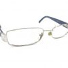 Gucci GG 2854 EU0 Silver Blue Rectangle Eyeglasses Frames 53-17 135 Italy Elevate Your Style with Iconic Italian Craftsmanship