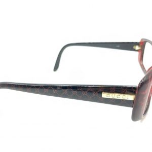 Gucci GG 3568 WH3 Translucent Dark Red Black Eyeglasses Frames – 53-14 140 Italy