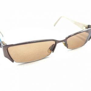Gucci GG 4229 6M9 Brown Blue Half-Rim Eyeglasses Frames Elevate Your Style with Italian Craftsmanship