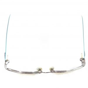 Gucci GG 4229 6M9 Brown Blue Half-Rim Eyeglasses Frames Elevate Your Style with Italian Craftsmanship