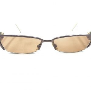 Gucci GG 4229 6M9 Brown Blue Half-Rim Eyeglasses Frames Elevate Your Style with Italian Craftsmanship