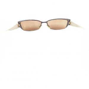 Gucci GG 4229 6M9 Brown Blue Half-Rim Eyeglasses Frames Elevate Your Style with Italian Craftsmanship