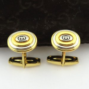 Gucci Oval Cufflinks Elevate Your Style with Iconic GG Logo