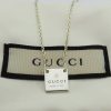 Gucci Sterling Silver Mini Square Tag Pendant Necklace Timeless Elegance for the Modern Style Icon
