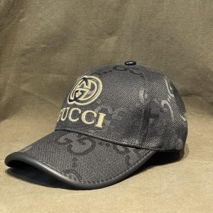Gucci Vintage Black Cap A Timeless Monogrammed Masterpiece