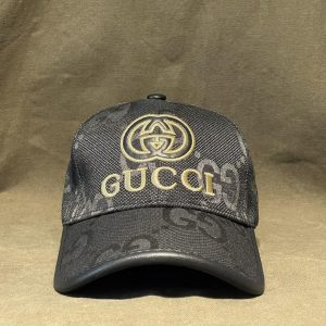 Gucci Vintage Black Cap A Timeless Monogrammed Masterpiece