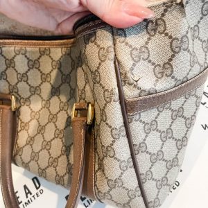 Gucci Vintage Brown PVC Handbag A Timeless Treasure