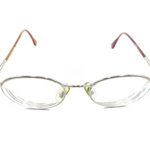 Gucci Vintage GG 2609 002 Gold Round Eyeglasses Frames 49-19 135 Italy Designer