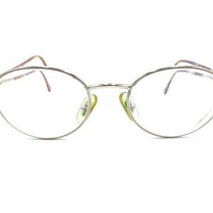 Gucci Vintage GG 2609 002 Gold Round Eyeglasses Frames 49-19 135 Italy Designer
