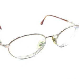 Gucci Vintage GG 2609 002 Gold Round Eyeglasses Frames 49-19 135 Italy Designer
