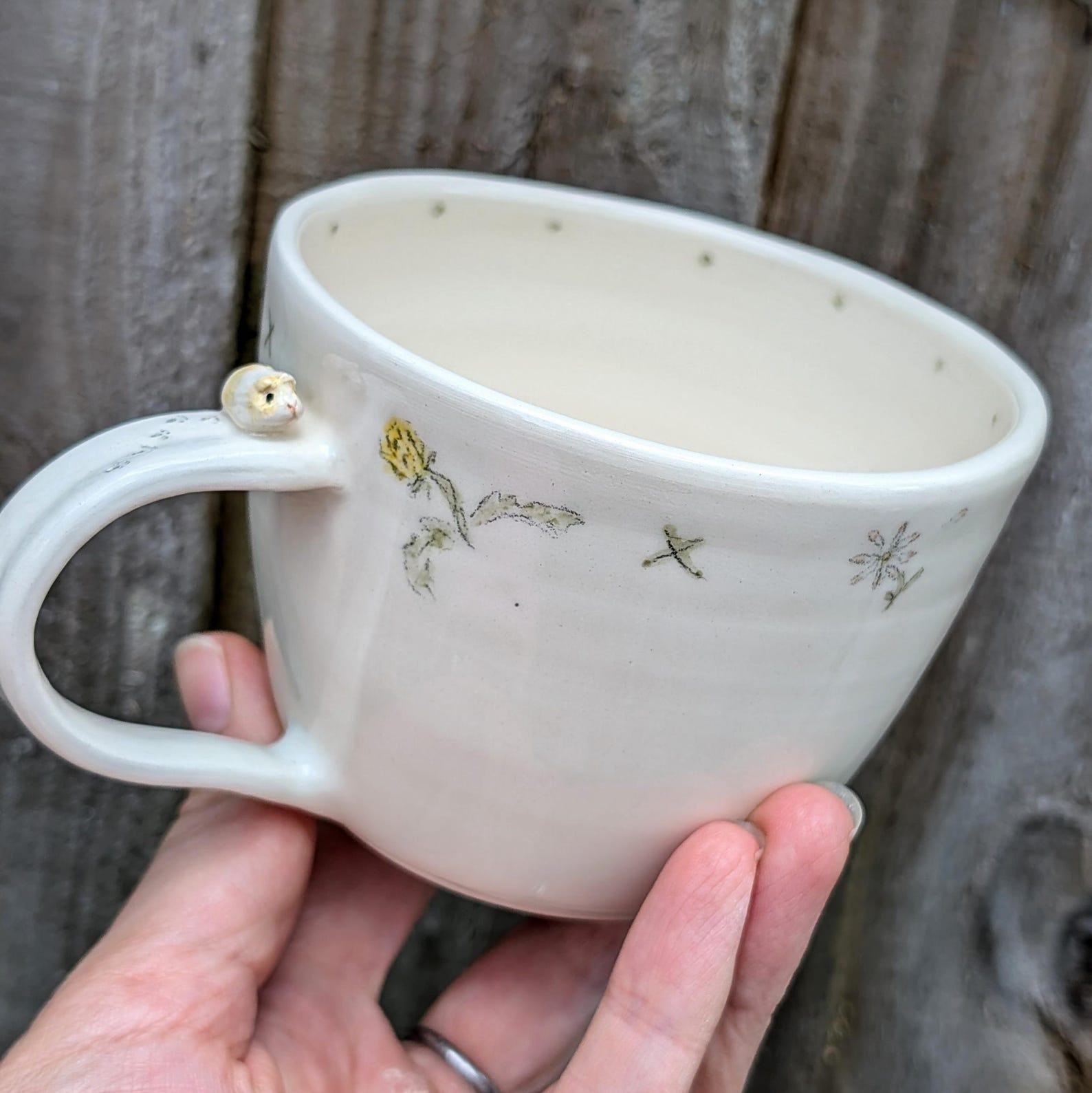 Guinea Pig Paradise A Cup of Dandelions, Pawprints, and Forget-Me-Nots