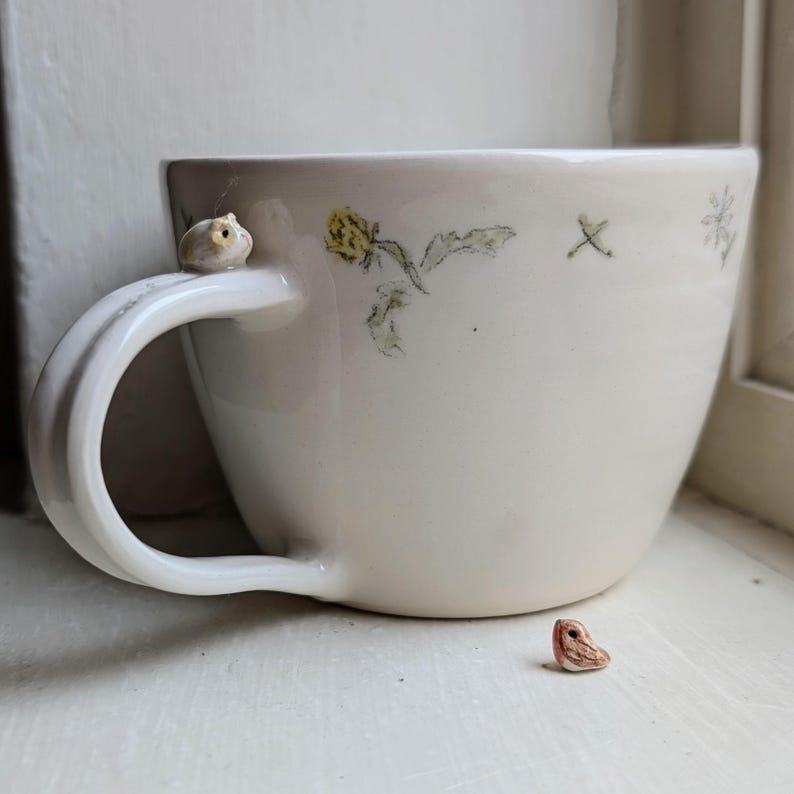 Guinea Pig Paradise A Cup of Dandelions, Pawprints, and Forget-Me-Nots