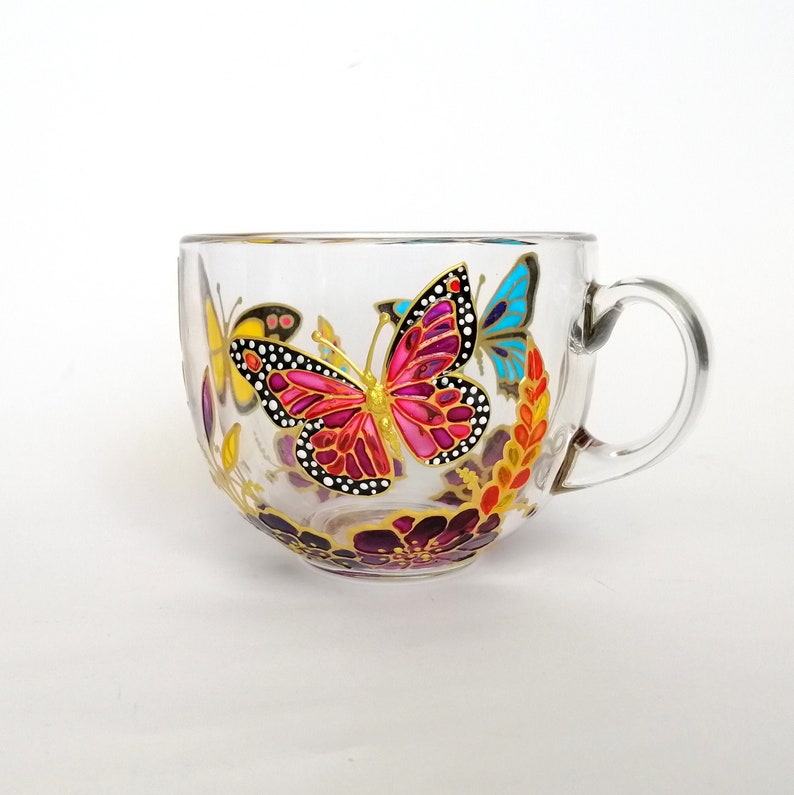 Hand-Painted Monarch Butterfly Coffee Mug A Nature Lover’s Delight