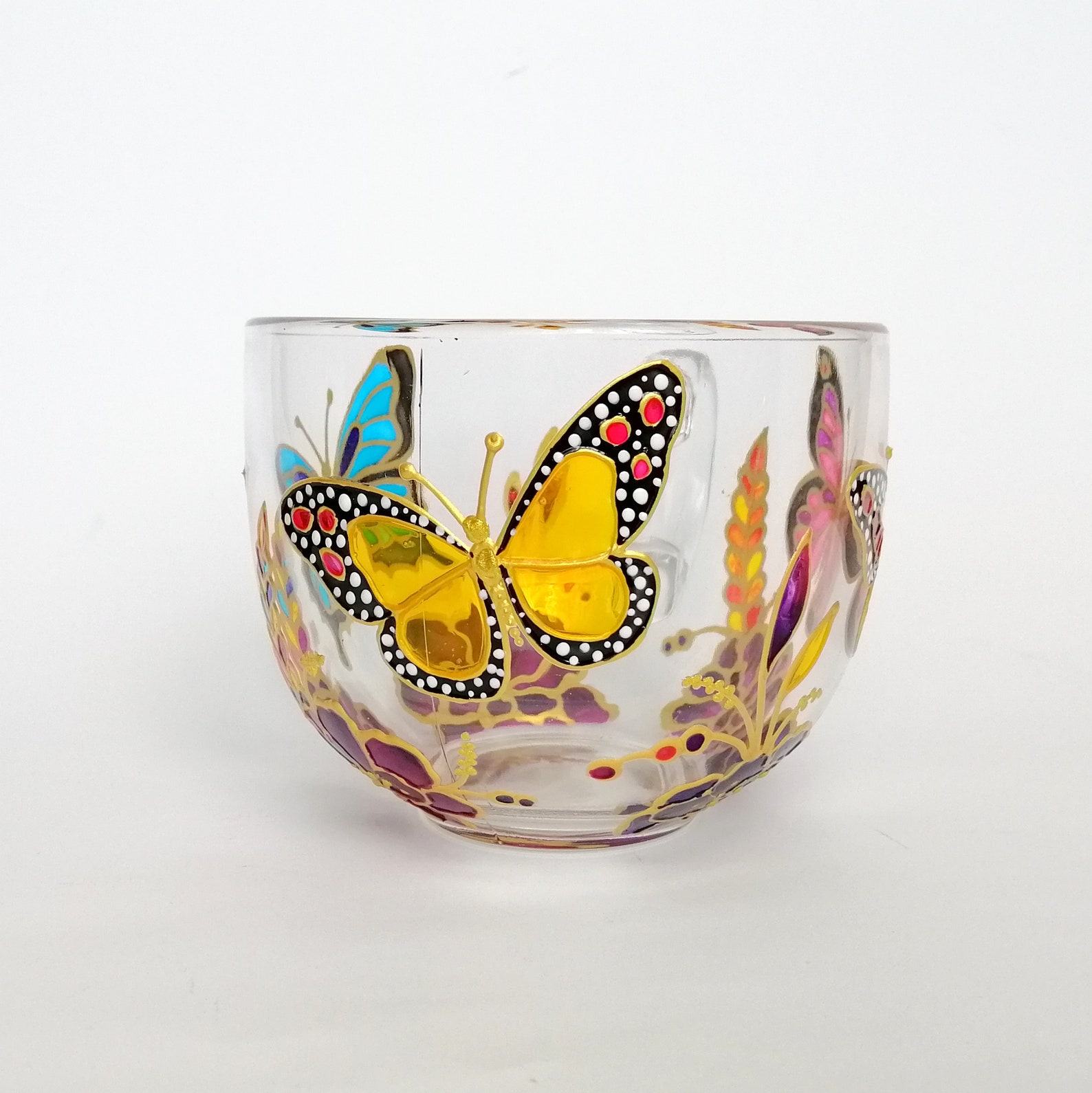 Hand-Painted Monarch Butterfly Coffee Mug A Nature Lover’s Delight