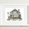 Hand-Painted Watercolor House Portrait Capture Your Home’s Charm with a Personalized Masterpiece