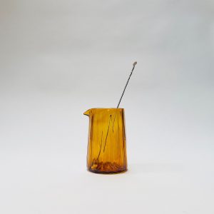 Handcrafted Amber Cocktail Mixing Glass Elevate Your Home Bar with Style and Precision