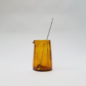 Handcrafted Amber Cocktail Mixing Glass Elevate Your Home Bar with Style and Precision