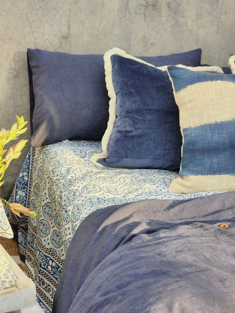 Handcrafted Block Print Sheet Set Artisan-Crafted Indian Prints for a Unique and Serene Bedroom