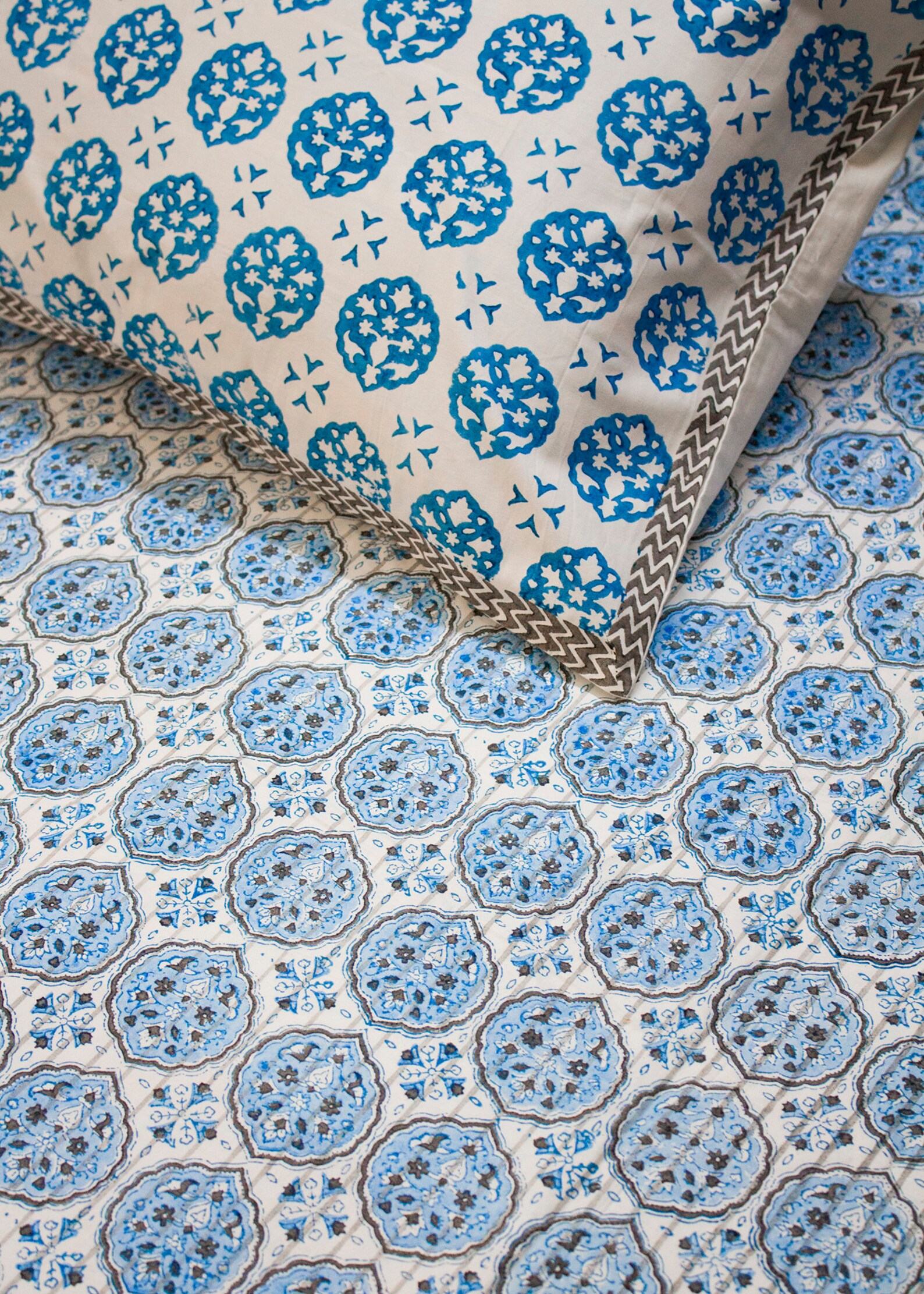 Handcrafted Block Print Sheet Set Artisan-Crafted Indian Prints for a Unique and Serene Bedroom - Image 5