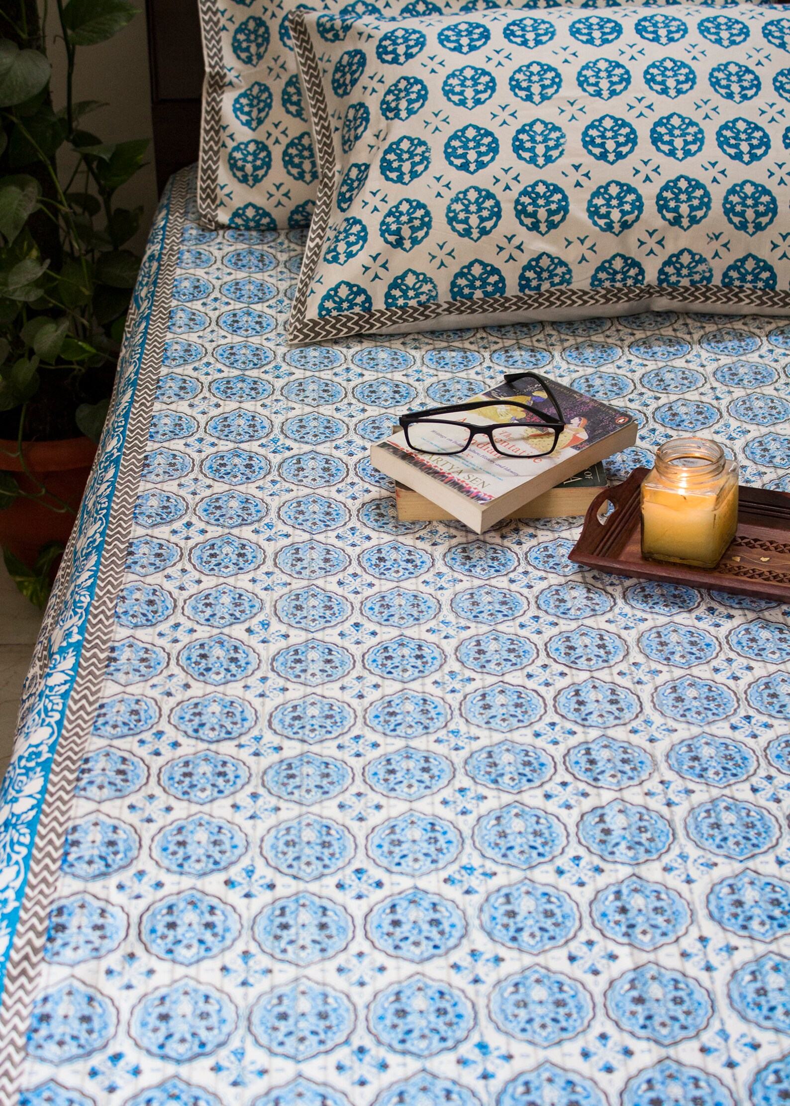 Handcrafted Block Print Sheet Set Artisan-Crafted Indian Prints for a Unique and Serene Bedroom - Image 3