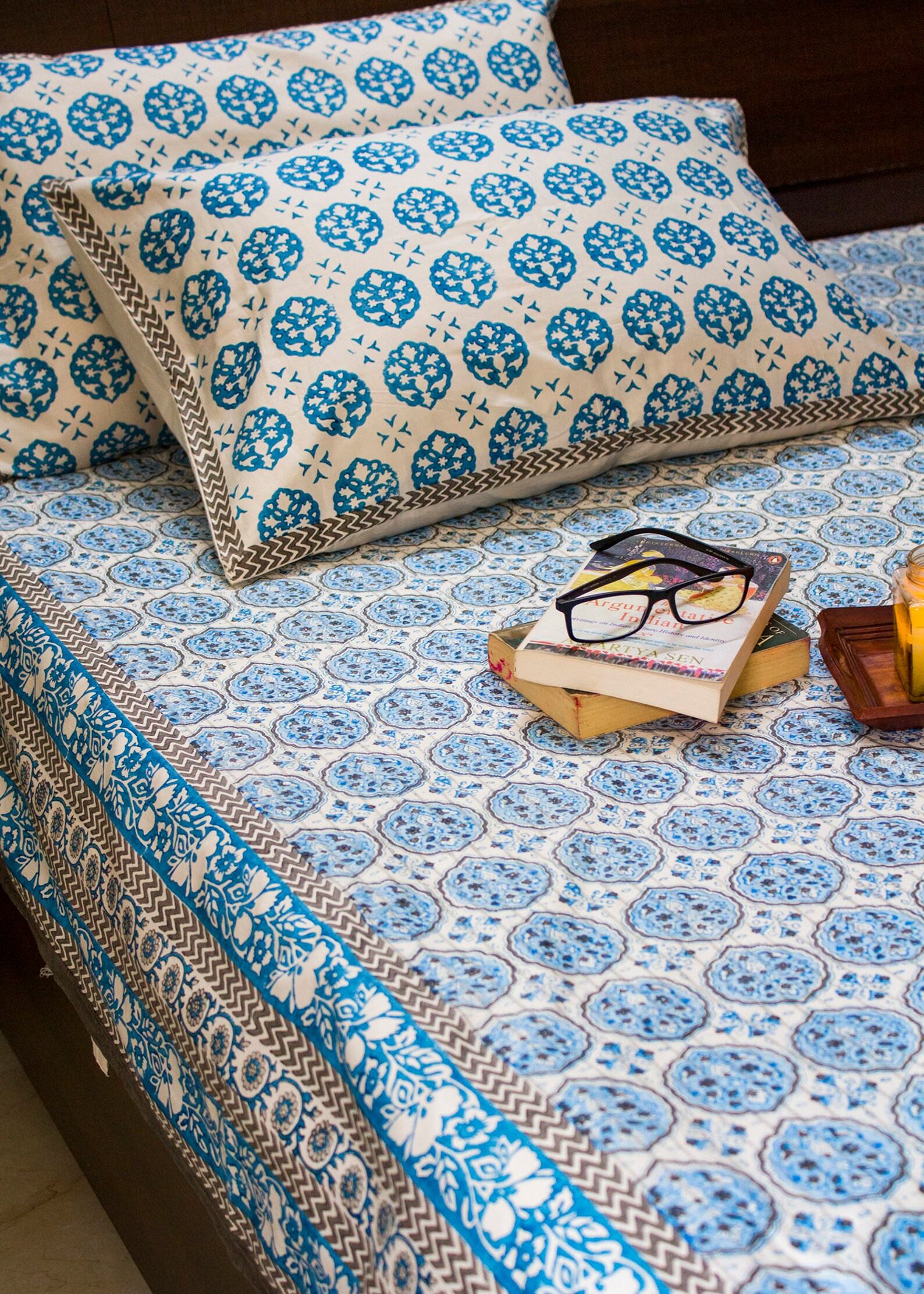Handcrafted Block Print Sheet Set Artisan-Crafted Indian Prints for a Unique and Serene Bedroom - Image 6