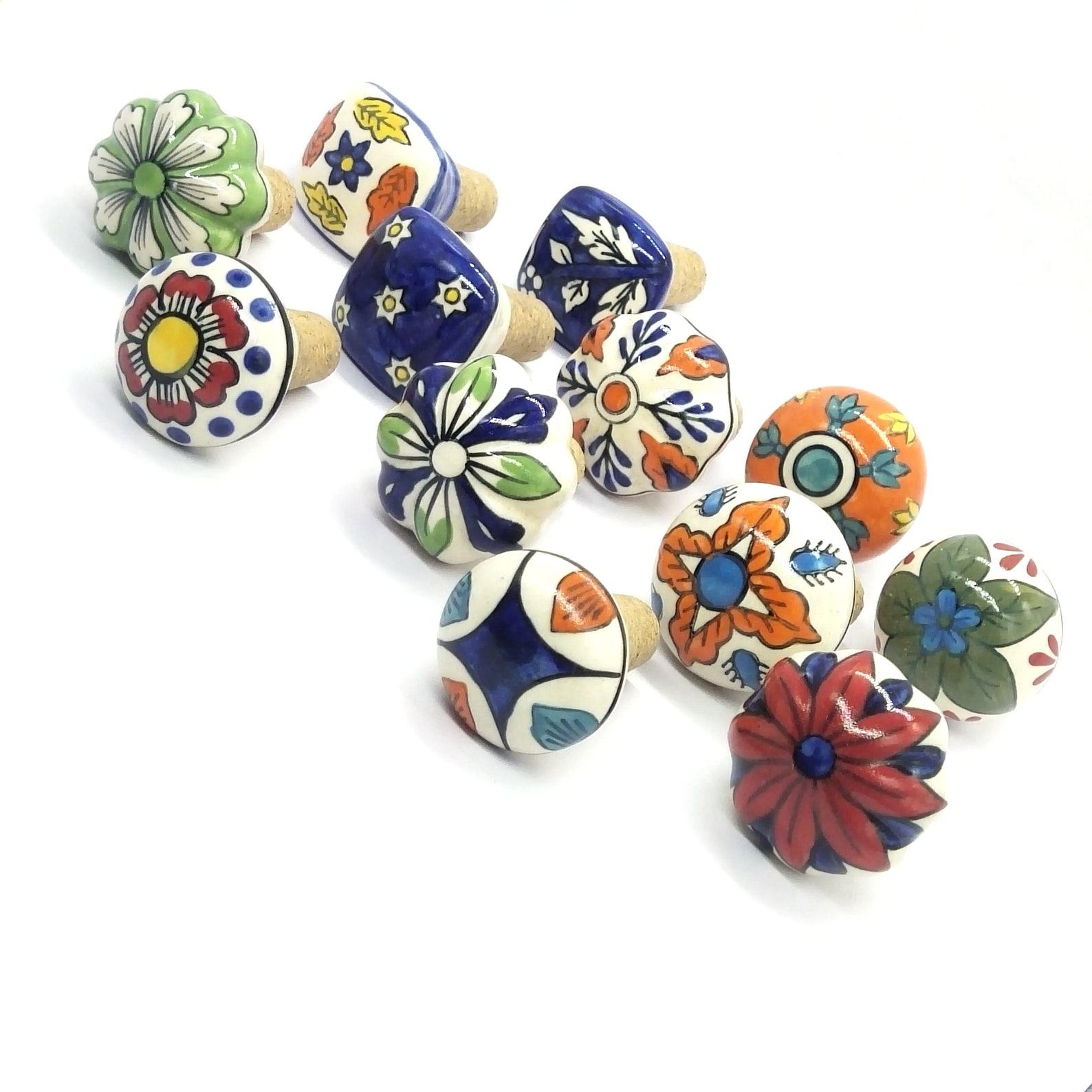 Handcrafted Ceramic Wine Bottle Stoppers A Touch of Art for Your Bottles