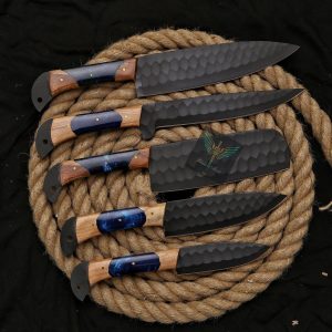 Handcrafted Culinary Arsenal Premium Steel Knife Set for Culinary Mastery