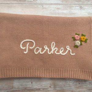 Handcrafted Heirloom Embroidered Baby Blanket for Cherished Memories
