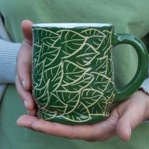 Handcrafted Owl Ceramic Mug Eco-Friendly Tea and Coffee Cup in 9oz, 12oz, 14oz, 16oz