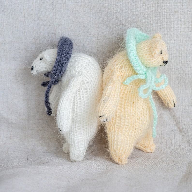 Handcrafted Pocket-Sized Cashmere Bear Your Cozy Companion