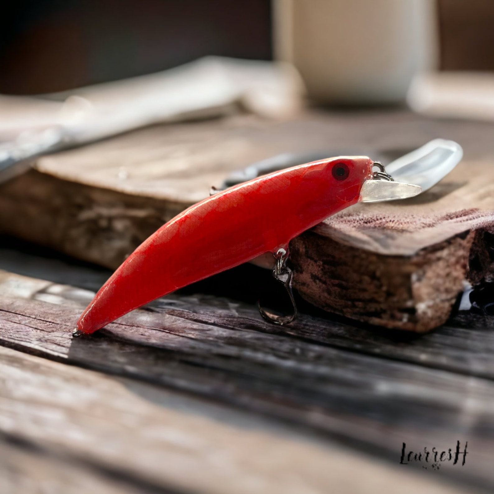 Handcrafted Trout Tracker “Rose Water” Rapala Replica for Precision Fishing