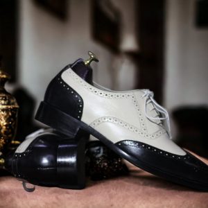 Handcrafted White Goodyear Welted Shoes – Bespoke Style & Quality