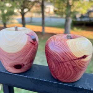 Handcrafted Wooden Fruit Collection Apples, Pumpkins, Pears, and Lemons