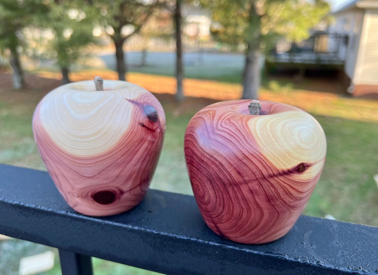 Handcrafted Wooden Fruit Collection Apples, Pumpkins, Pears, and Lemons - Image 4